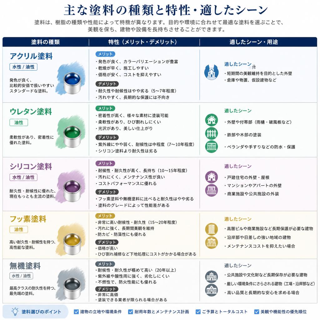 あなたの空間を彩る塗料の種類